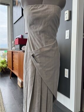 Prabal Gurung Strapless Wool Dress